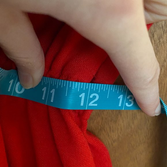 Vintage 80's red Ward's dress, size medium, good condition - Picture 7 of 9